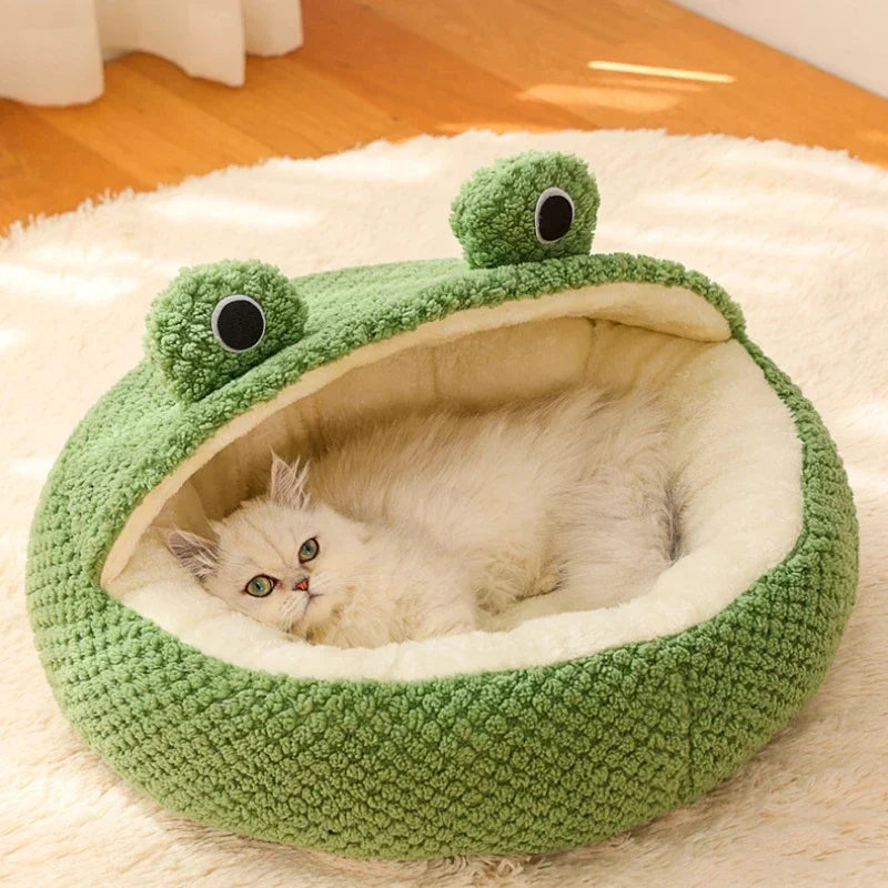 Kuscheliges Frosch-Tierbett