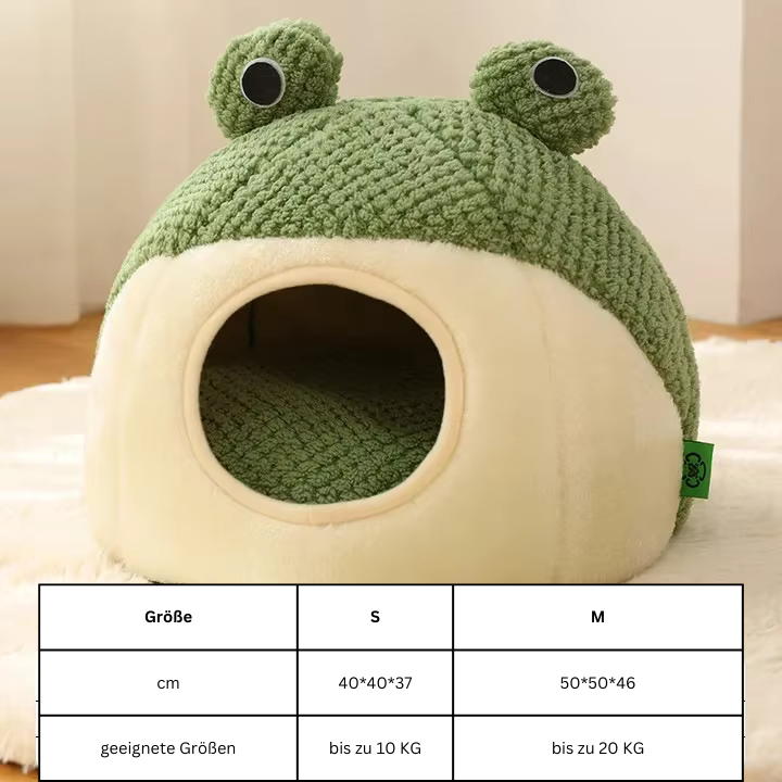 Kuscheliges Frosch-Tierbett